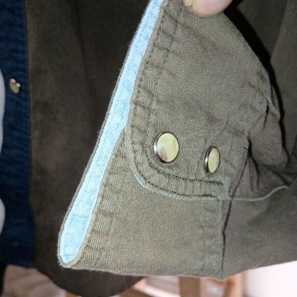 Vintage Wrangler Western Shirt Men’s XL Colorblock Snap Button Aztec Brushpopper - Picture 8 of 16